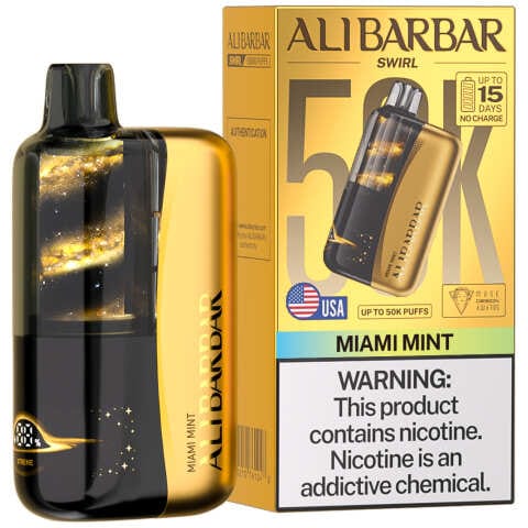 Miami Mint Alibarbar Swirl 50K Disposable Vape