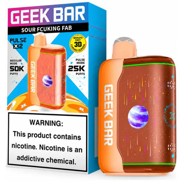 Sour Fcuking Fab Geek Bar Pulse X2 50K Disposable Vape