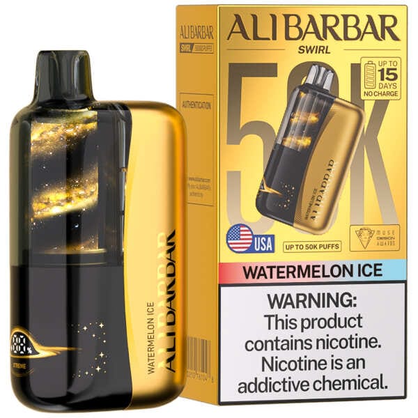 Watermelon Ice Alibarbar Swirl 50K Disposable Vape
