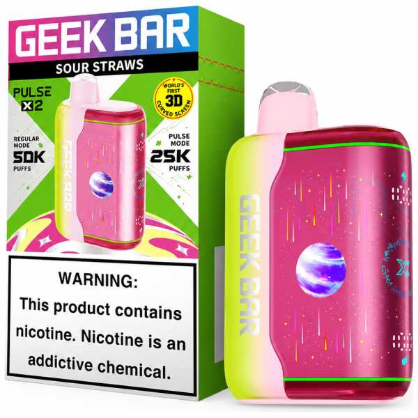 Sour Straws Geek Bar Pulse X2 50K Disposable Vape