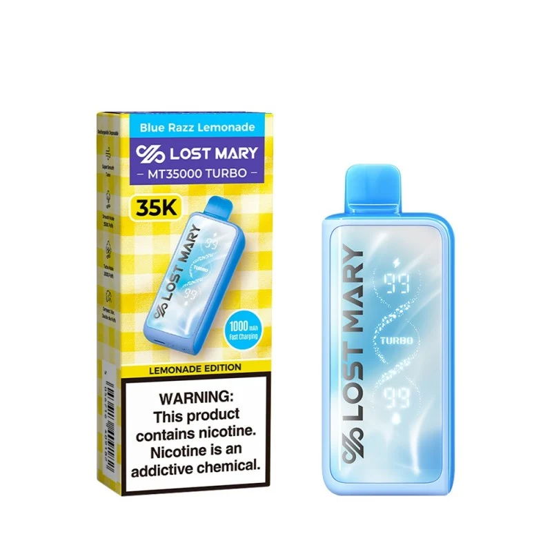 Blue Razz Lemonade Lost Mary MT35000 Turbo Disposable Vape 35000 Puffs