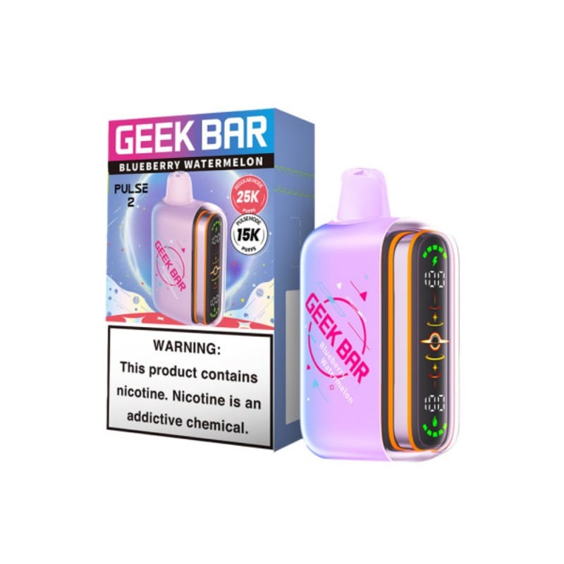 Blueberry Watermelon Geek Bar Pulse 2 25K Disposable Vape
