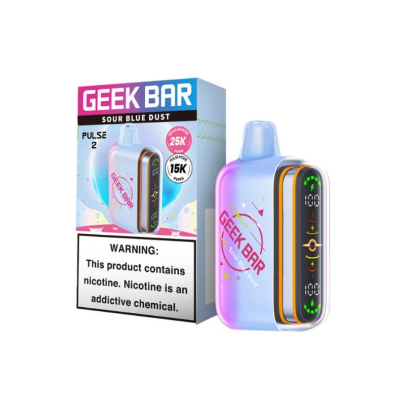 Sour Blue Dust Geek Bar Pulse 2 25K Disposable Vape